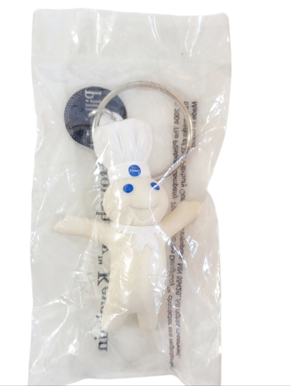 Vintage 2004 Pillsbury Pop N Fresh Doughboy Collectable Keychain